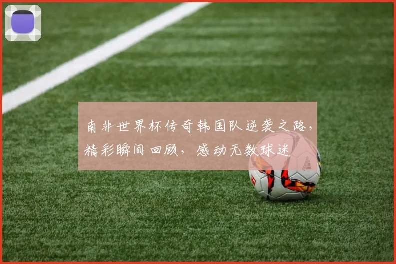 南非世界杯传奇韩国队逆袭之路，精彩瞬间回顾，感动无数球迷